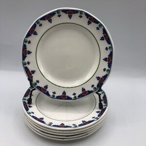 6 - 6” Adams Veruschka Dessert / Bread Plates Ironstone England